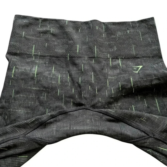 Gymshark Illumination Leggings Seamless Green Neon  Accents Women's size Medium - Picture 7 of 11